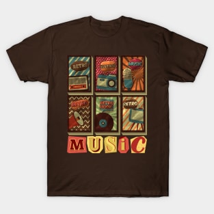 retro music vintage vibes T-Shirt